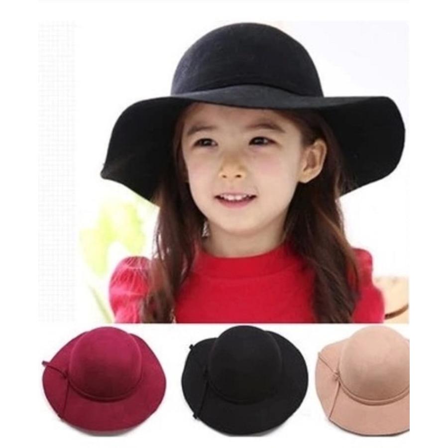 女優帽 ハット 帽子 親子お揃い 親子 お揃い セット レディース キッズ 子供 ファッション小物 かわいい エレガント シンプル 無地 プレーン | plusnao | 14