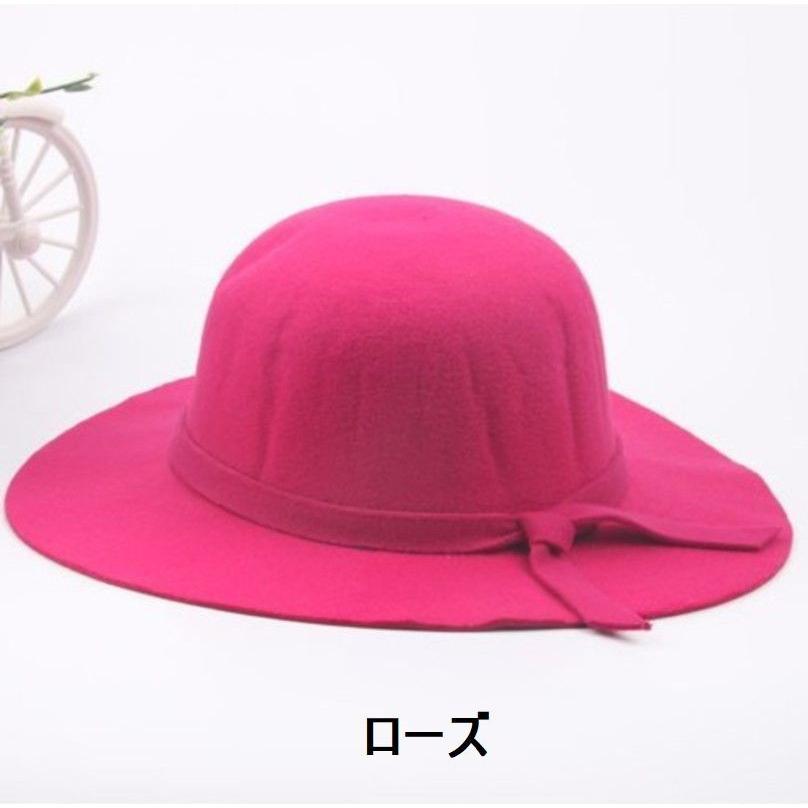 女優帽 ハット 帽子 親子お揃い 親子 お揃い セット レディース キッズ 子供 ファッション小物 かわいい エレガント シンプル 無地 プレーン | plusnao | 05