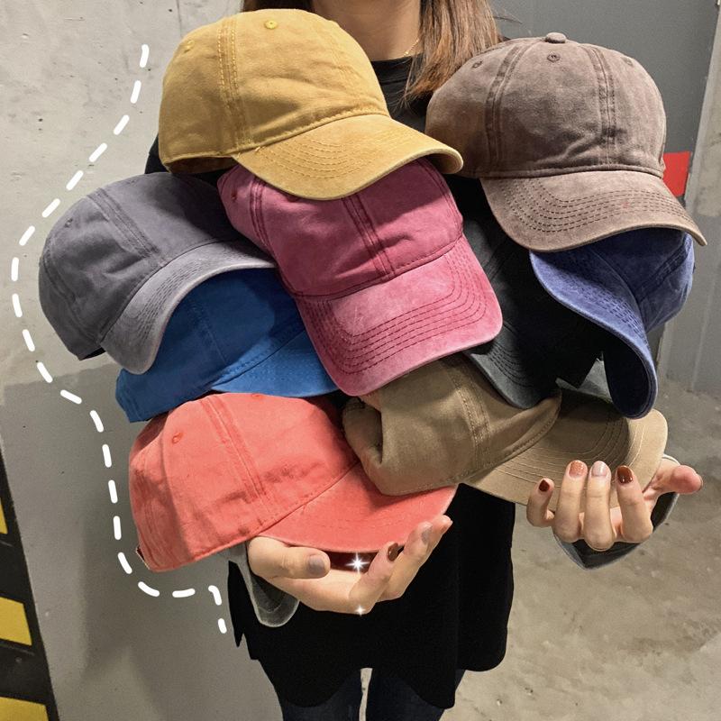 キャップ 帽子 野球帽 レディース ぼうし ベースボールキャップ ウォッシュ加工 デニム風 紫外線対策 日除け シンプル カジュアル おしゃれ かわい | ブランド登録なし | 02