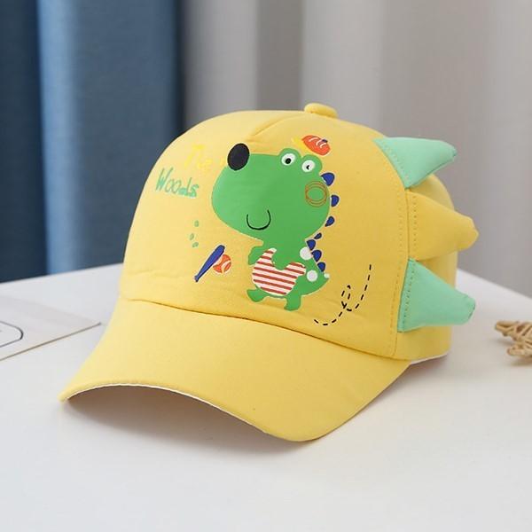 キャップ 野球帽 キッズ 子ども 男の子 女の子 帽子 マジックテープ 面ファスナー サイズ調整可能 フロントプリント イラスト キャラクター 恐竜 プラスナオ Paypayモール店 通販 Paypayモール