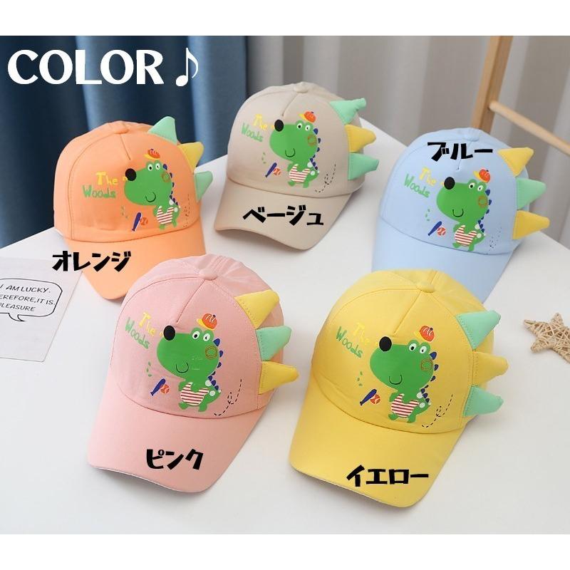 キャップ 野球帽 キッズ 子ども 男の子 女の子 帽子 マジックテープ 面ファスナー サイズ調整可能 フロントプリント イラスト キャラクター 恐竜 Hat プラスナオyahoo 店 通販 Yahoo ショッピング