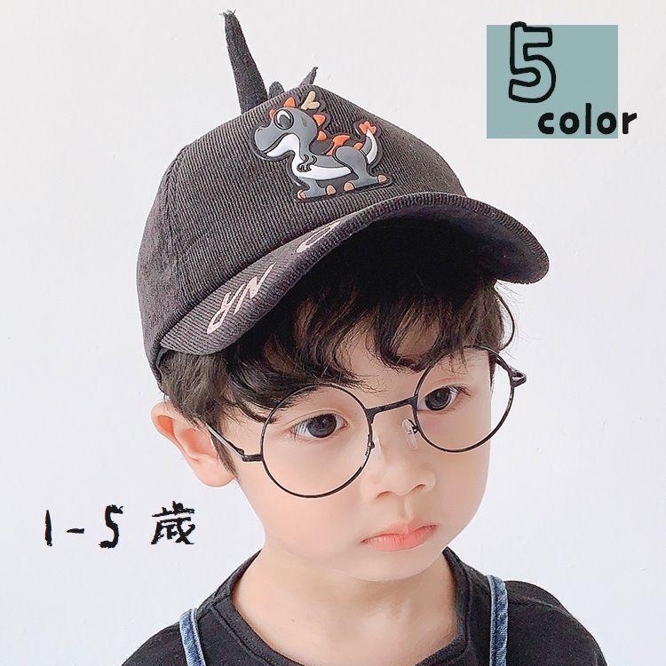 キャップ 帽子 子供用 キッズ ベビー 男の子 女の子 ツノ付き 恐竜 野球帽 かわいい つば付き 日よけ 紫外線対策 サイズ調整 マジックテープ :hat-76929:プラスナオ!店 通販 帽子 子供用 野球帽 黒 ブラック キッズキャップ 日よけ 可愛い