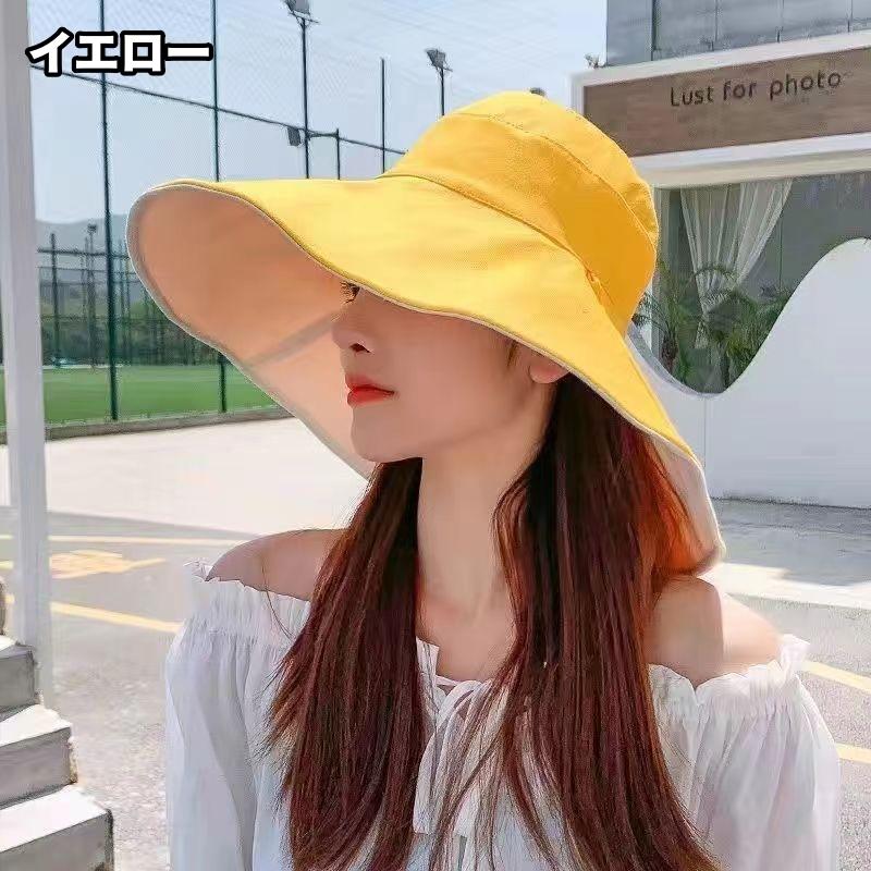 女優帽 リバーシブル レディース 女性 帽子 ハット つば広ハット 鍔広帽 ガーデンハット キャペリン ぼうし 紫外線対策 日差し おしゃれ シンプル | plusnao | 12