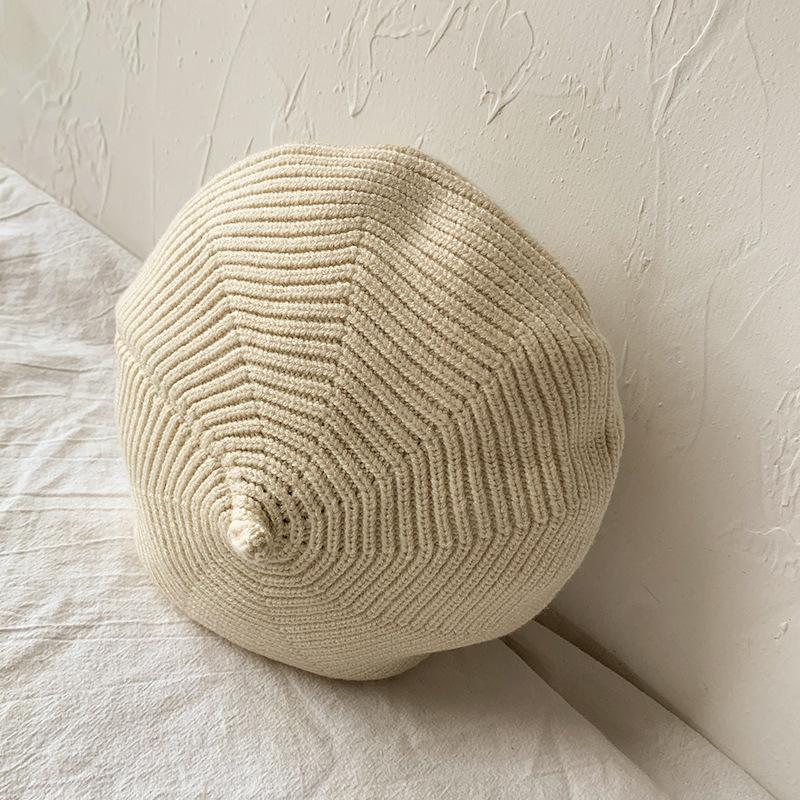 ニット帽 ベレー帽 ニットベレー帽 ベレーキャップ 帽子 子供用 キッズ ベビー 女の子 男の子 無地 単色 シンプル 秋 冬 カジュアル 合わせやす | plusnao | 10