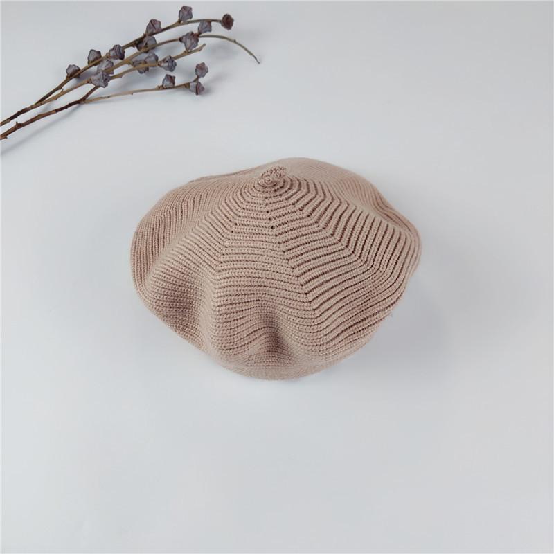 ニット帽 ベレー帽 ニットベレー帽 ベレーキャップ 帽子 子供用 キッズ ベビー 女の子 男の子 無地 単色 シンプル 秋 冬 カジュアル 合わせやす | plusnao | 13