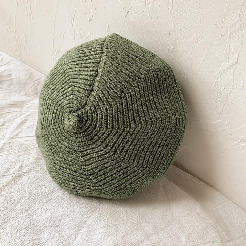 ニット帽 ベレー帽 ニットベレー帽 ベレーキャップ 帽子 子供用 キッズ ベビー 女の子 男の子 無地 単色 シンプル 秋 冬 カジュアル 合わせやす | plusnao | 14