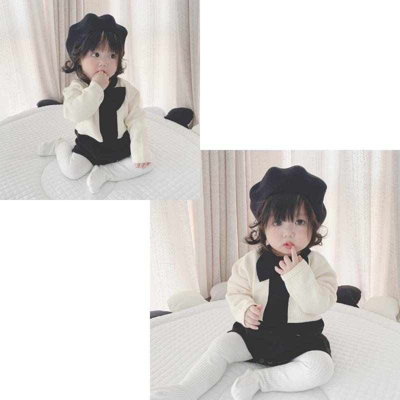 ニット帽 ベレー帽 ニットベレー帽 ベレーキャップ 帽子 子供用 キッズ ベビー 女の子 男の子 無地 単色 シンプル 秋 冬 カジュアル 合わせやす | plusnao | 03