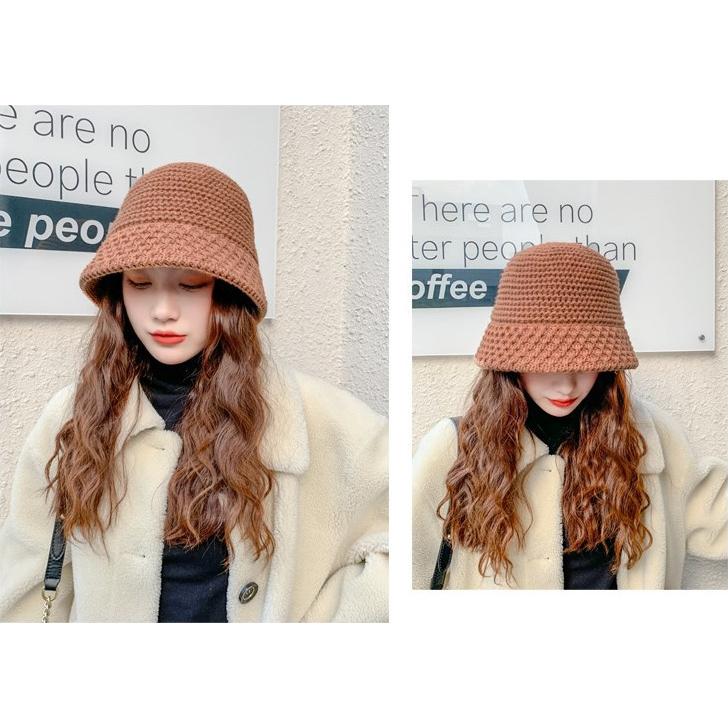 バケットハット レディース 女性用 帽子 ぼうし ニット 暖かい あったか 黒 日よけ 深め 目深 おしゃれ かわいい | ブランド登録なし | 11