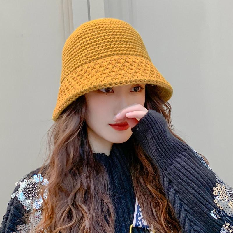 バケットハット レディース 女性用 帽子 ぼうし ニット 暖かい あったか 黒 日よけ 深め 目深 おしゃれ かわいい | ブランド登録なし | 01