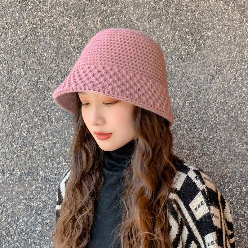 バケットハット レディース 女性用 帽子 ぼうし ニット 暖かい あったか 黒 日よけ 深め 目深 おしゃれ かわいい | ブランド登録なし | 04
