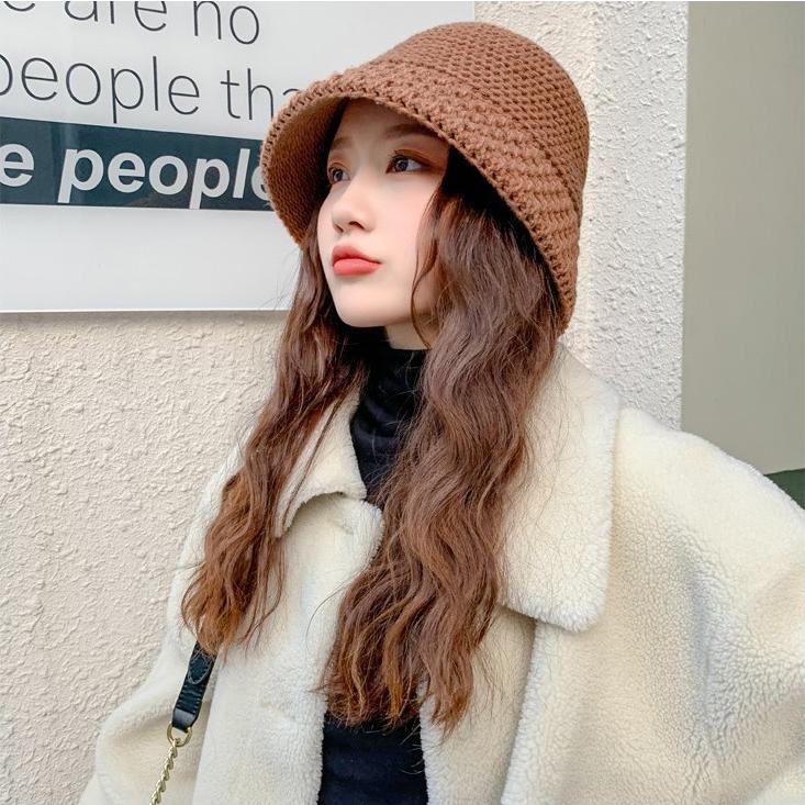 バケットハット レディース 女性用 帽子 ぼうし ニット 暖かい あったか 黒 日よけ 深め 目深 おしゃれ かわいい | ブランド登録なし | 05