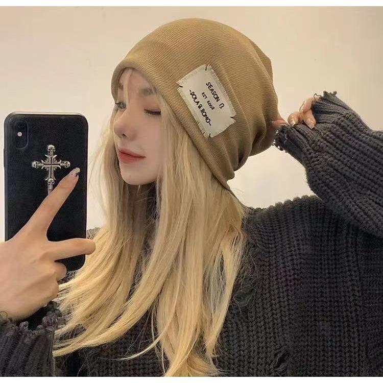 サマーニット帽 ワッチキャップ レディース 帽子 薄手 ゆったり ビーニー ターバンキャップ風 ヒップホップ ダンス ストリート | plusnao | 01