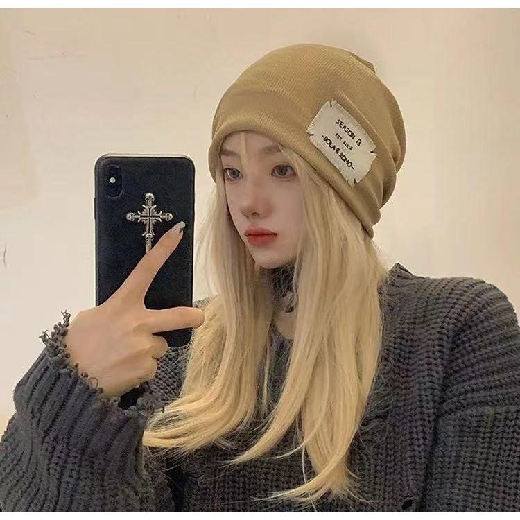 サマーニット帽 ワッチキャップ レディース 帽子 薄手 ゆったり ビーニー ターバンキャップ風 ヒップホップ ダンス ストリート | plusnao | 03