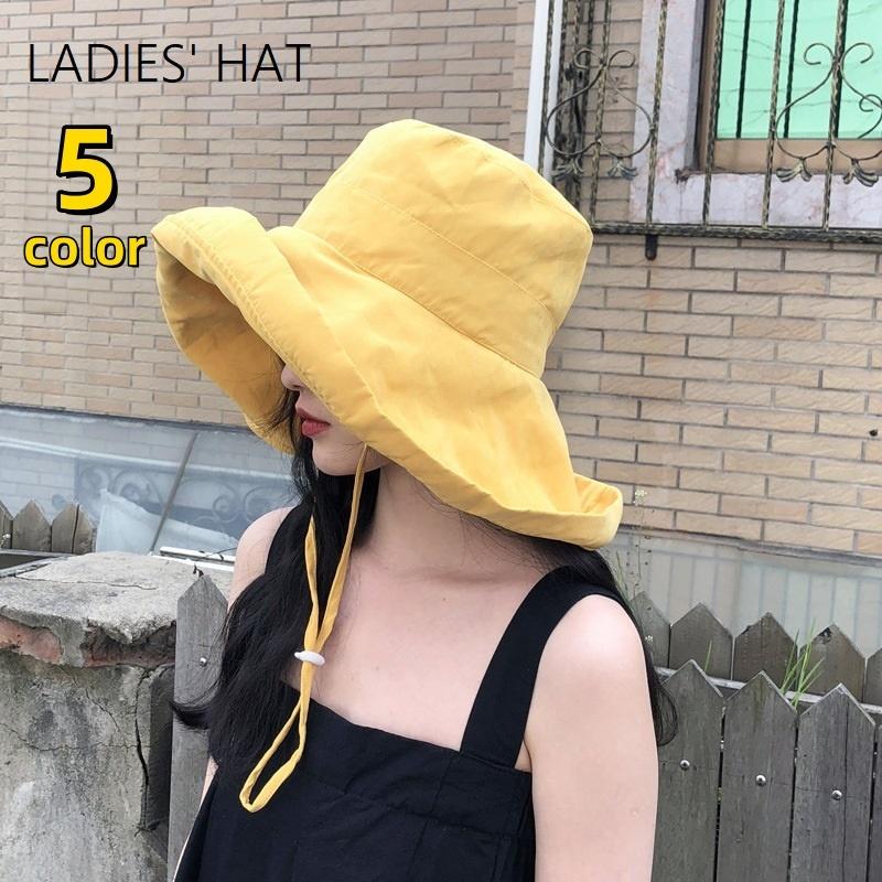 女優帽 帽子 つば広 レディース 女性 ぼうし ハット 紫外線対策 UV対策 日よけ 日焼け防止 あご紐付き やわらかい ソフト 折りたたみ 持ち運び | plusnao
