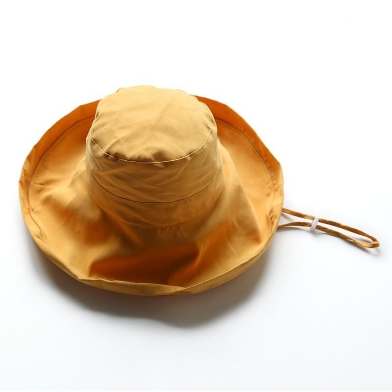 女優帽 帽子 つば広 レディース 女性 ぼうし ハット 紫外線対策 UV対策 日よけ 日焼け防止 あご紐付き やわらかい ソフト 折りたたみ 持ち運び | plusnao | 09