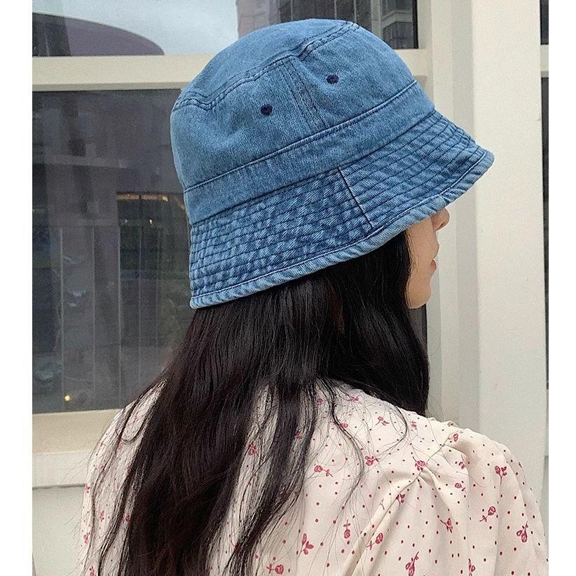 バケットハット 帽子 デニム レディース 女性 ぼうし シンプル 日除け 紫外線対策 UV対策 カジュアル おしゃれ お出掛け アウトドア | plusnao | 10