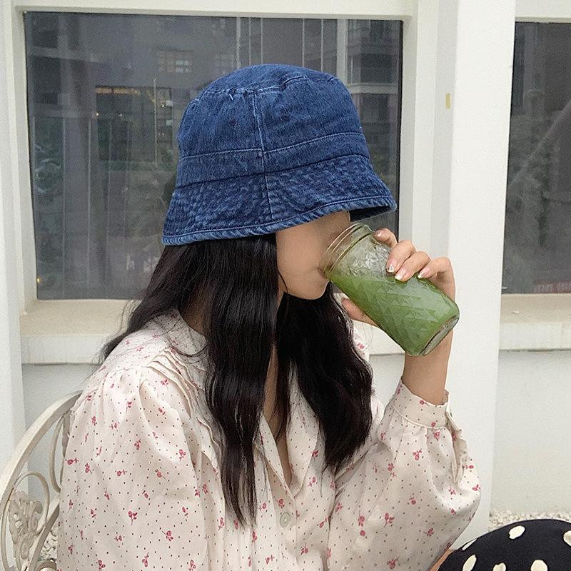 バケットハット 帽子 デニム レディース 女性 ぼうし シンプル 日除け 紫外線対策 UV対策 カジュアル おしゃれ お出掛け アウトドア | plusnao | 04