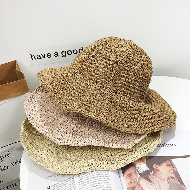 麦わら帽子 ストローハット つば広 レディース 女性用 ぼうし 折りたたみ 日除け 紫外線対策 UV対策 婦人用 折り畳み シンプル 可愛い おしゃれ | plusnao | 12