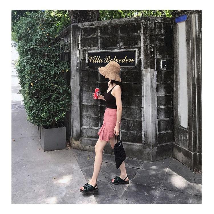 麦わら帽子 ストローハット つば広 レディース 女性用 ぼうし 折りたたみ 日除け 紫外線対策 UV対策 婦人用 折り畳み シンプル 可愛い おしゃれ | plusnao | 06