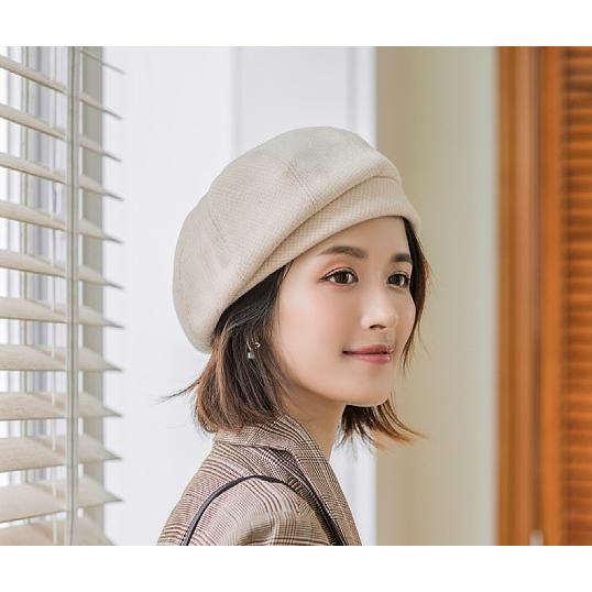 帽子 ベレー帽 レディース 女性 ぼうし ベレーキャップ 格子 千鳥柄 シンプル 秋 冬 カジュアル 日除け 寒さ対策 定番 おしゃれ かわいい 普段｜plusnao｜09