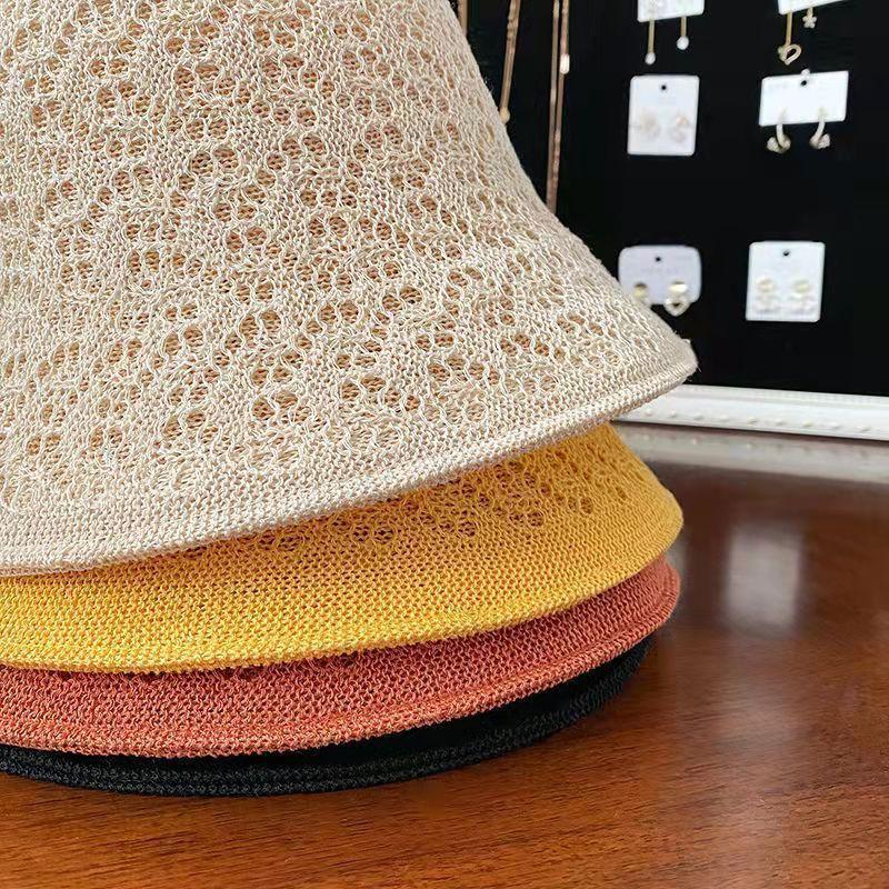 バケットハット レディース 帽子 折りたたみ可能 麦わら帽子風 深め つば広 コンパクト 通気性 単色 ワンカラー シンプル カジュアル おしゃれ 日 | plusnao | 10