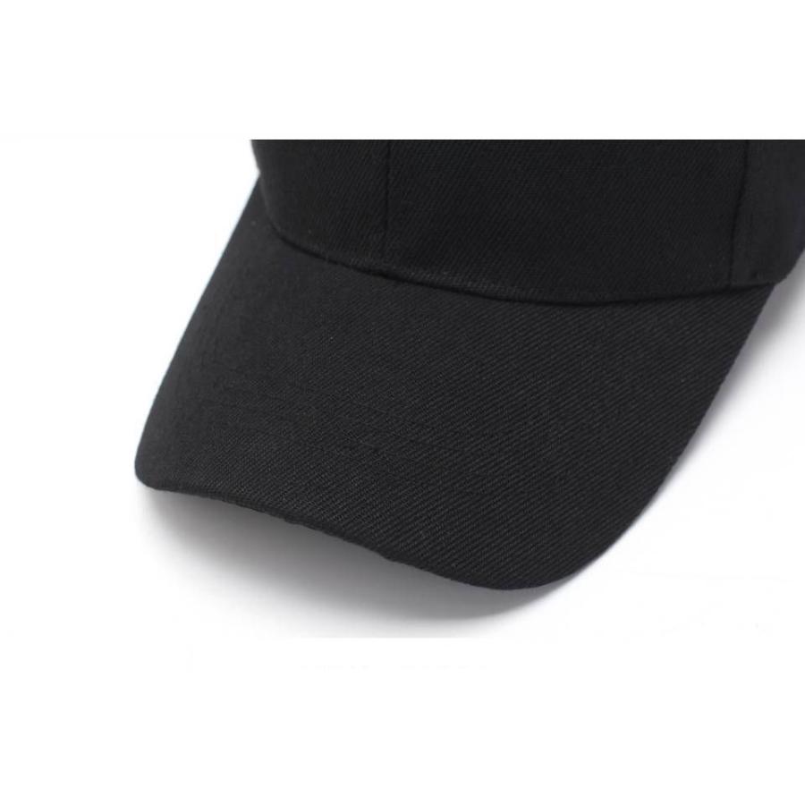 キャップ 帽子 野球帽 レディース メンズ 女性 男性 男女兼用 ユニセックス 無地 単色 シンプル ぼうし 紫外線対策 日よけ UV対策 調節可能 | plusnao | 06
