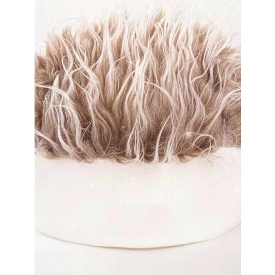 plusnao（プラスナオ） ウィッグ付き帽子 ニット帽 メンズ ぼうし