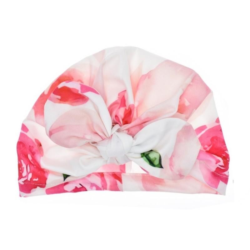 ベビーターバン ターバン ベビー用 子供 ベビー帽子 ヘアバンド キャップ 男の子 女の子 花柄 チェック ストライプ ギフト | plusnao | 03