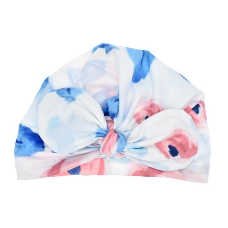 ベビーターバン ターバン ベビー用 子供 ベビー帽子 ヘアバンド キャップ 男の子 女の子 花柄 チェック ストライプ ギフト | plusnao | 06