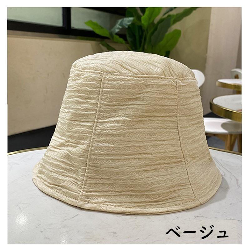 バケットハット バケハ 深め 帽子 レディース 女性用 シワ加工 折り畳み ぼうし 紫外線対策 日差し除け チューリップハット ナチュラル おしゃれ | plusnao | 11
