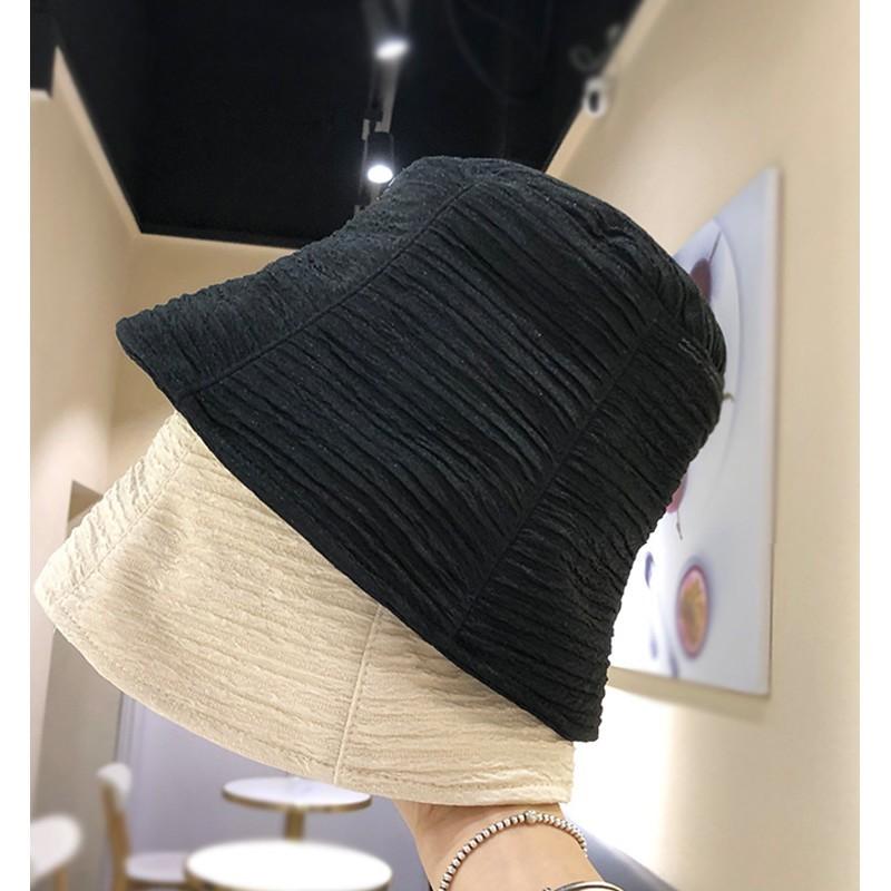 バケットハット バケハ 深め 帽子 レディース 女性用 シワ加工 折り畳み ぼうし 紫外線対策 日差し除け チューリップハット ナチュラル おしゃれ | plusnao | 08