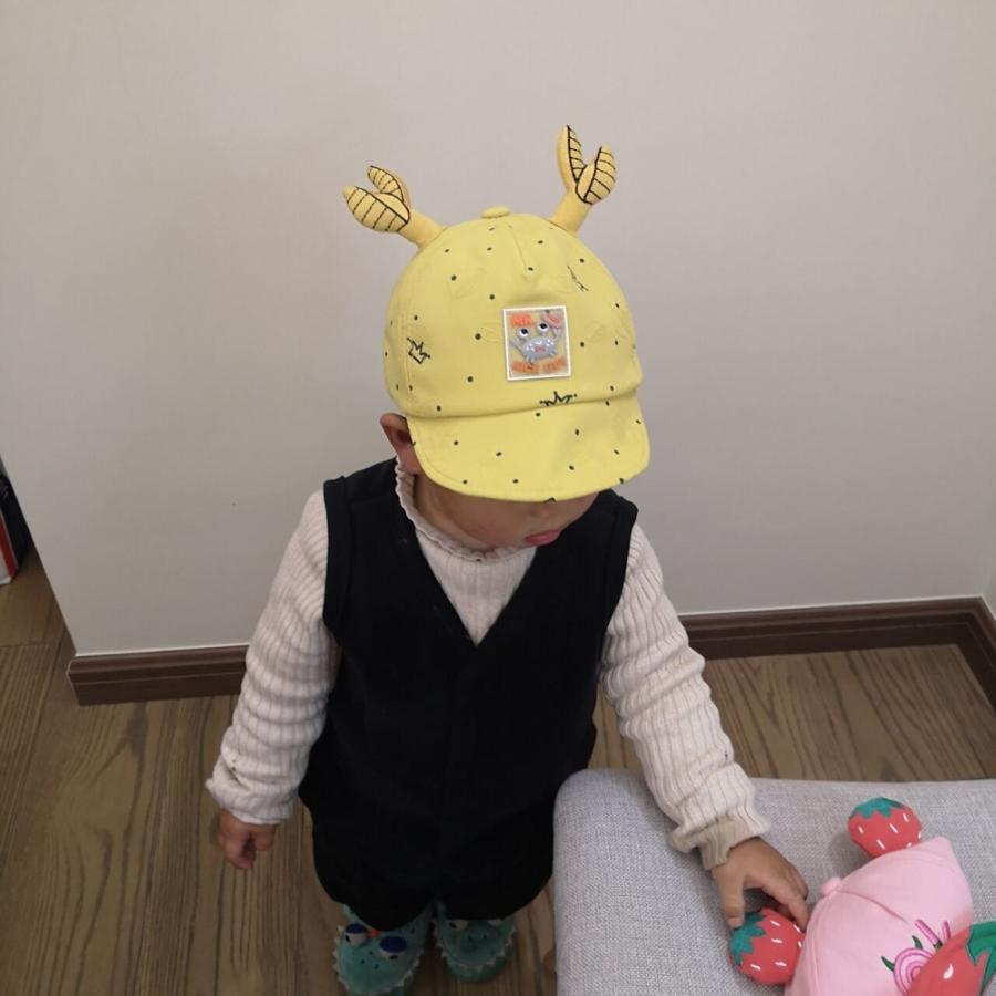 キャップ ベビー 赤ちゃん 子供 キッズ 男の子 女の子 帽子 カニ 蟹 蟹の手付き つば付き 王冠 ドット柄 後ろベルト 長さ調節可能 かわいい 日 プラスナオ Paypayモール店 通販 Paypayモール