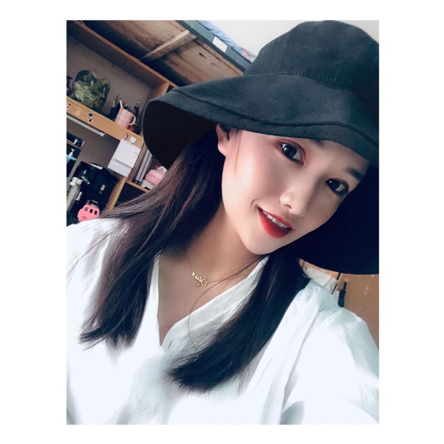 女優帽 つば広帽子 ハット UVカット レディース 女性 キャペリン 帽子 ぼうし つば広 黒 オフホワイト シンプル お出かけシーン 紫外線対策 | ブランド登録なし | 03