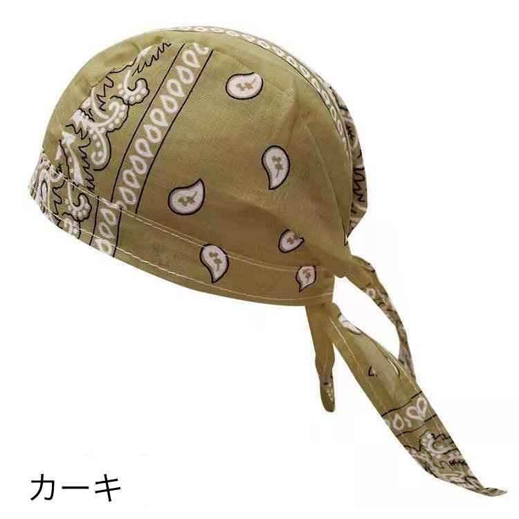 plusnao ターバンキャップ バンダナ帽子 バンダナキャップ
