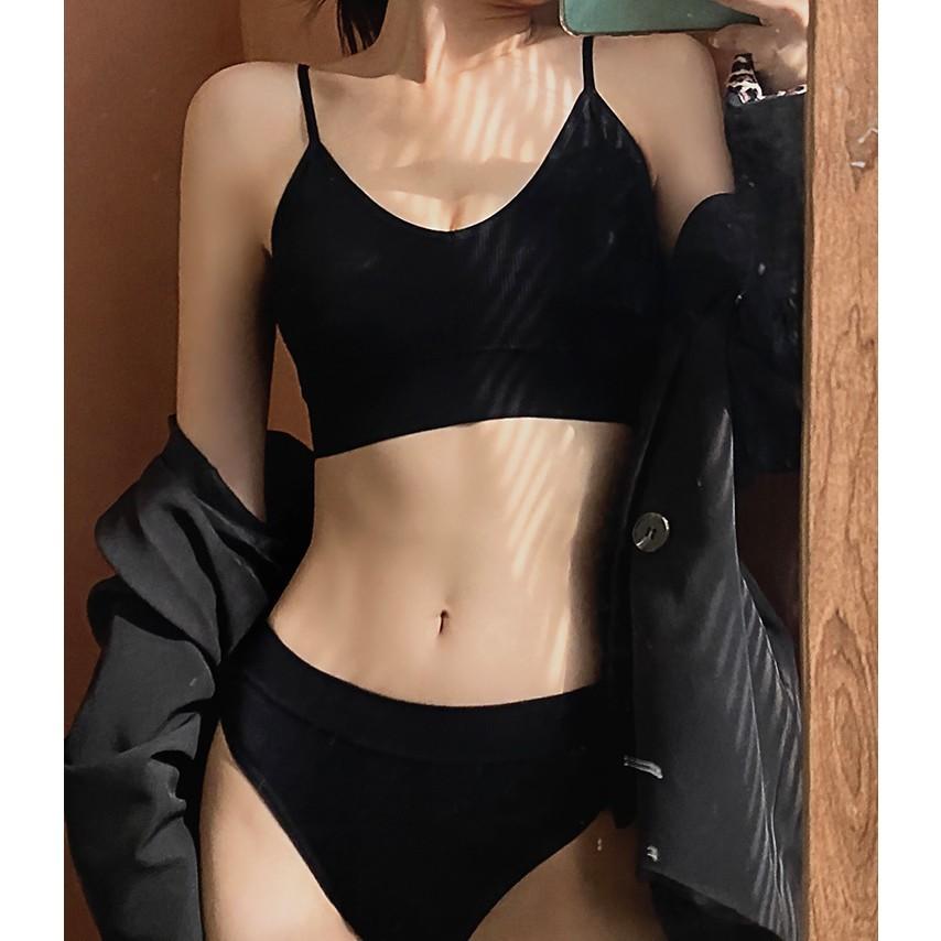 ブラジャー ショーツ 上下セット スポーツブラ Tバックショーツ ノン
