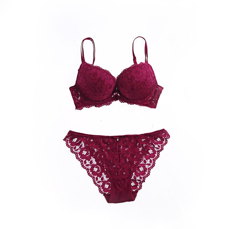 ブラジャー ショーツ セットアップ 上下セット 総レース 3/4カップ
