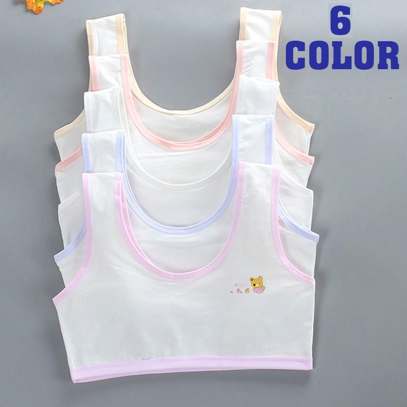 キッズ ジュニア 下着 ブラジャー ハーフトップ チューブトップ パット入り クマ いちご イラスト コットン シンプル ふちライン かわいい 女の子 プラスナオ Paypayモール店 通販 Paypayモール