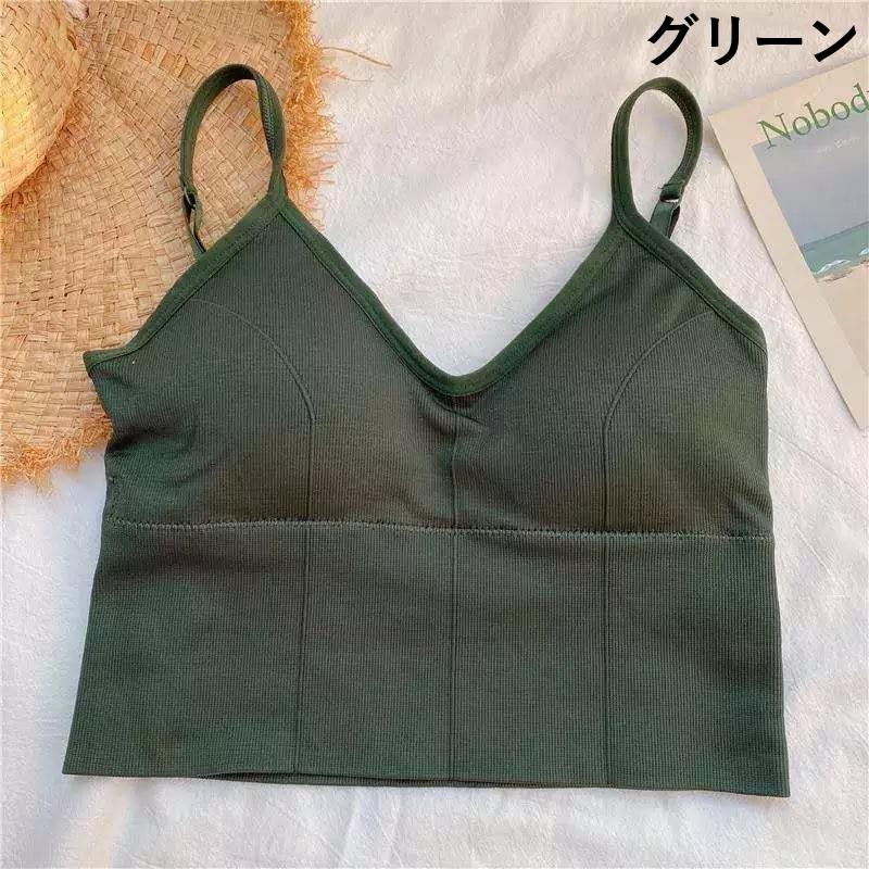 ブラトップ パッド付き キャミソール カップ付き ブラキャミソール