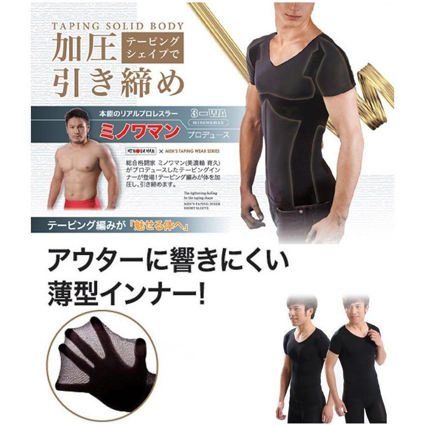 メンズ 加圧インナー 着圧インナー Tシャツ 半袖 薄手 姿勢矯正 シェイプアップ テーピングシェイプ 引き締め ウエスト お腹 腹部 腰 背中 上半 プラスナオ Paypayモール店 通販 Paypayモール
