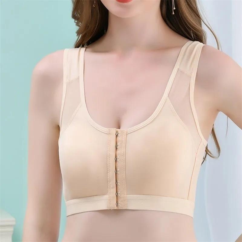 plusnao 補正下着 フロントホックブラ ブラジャー 肩ホック 姿勢