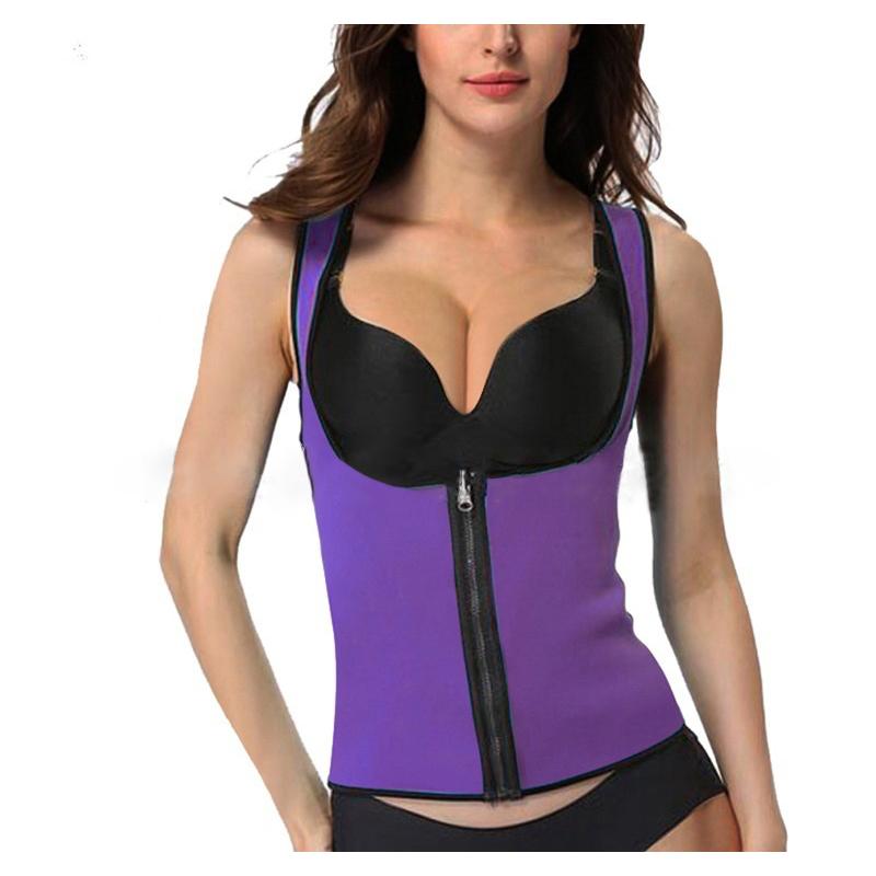 ウエストニッパー コルセット ジップアップ ボディシェイパー