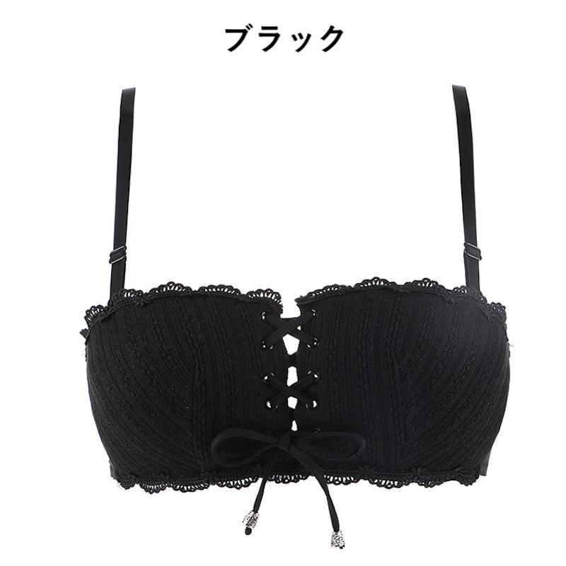 plusnao ノンワイヤーブラ コルセットブラ ブラトップ