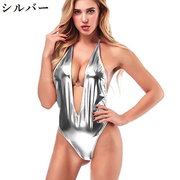 セクシーランジェリー レオタード レディース ハイレグ 胸開き