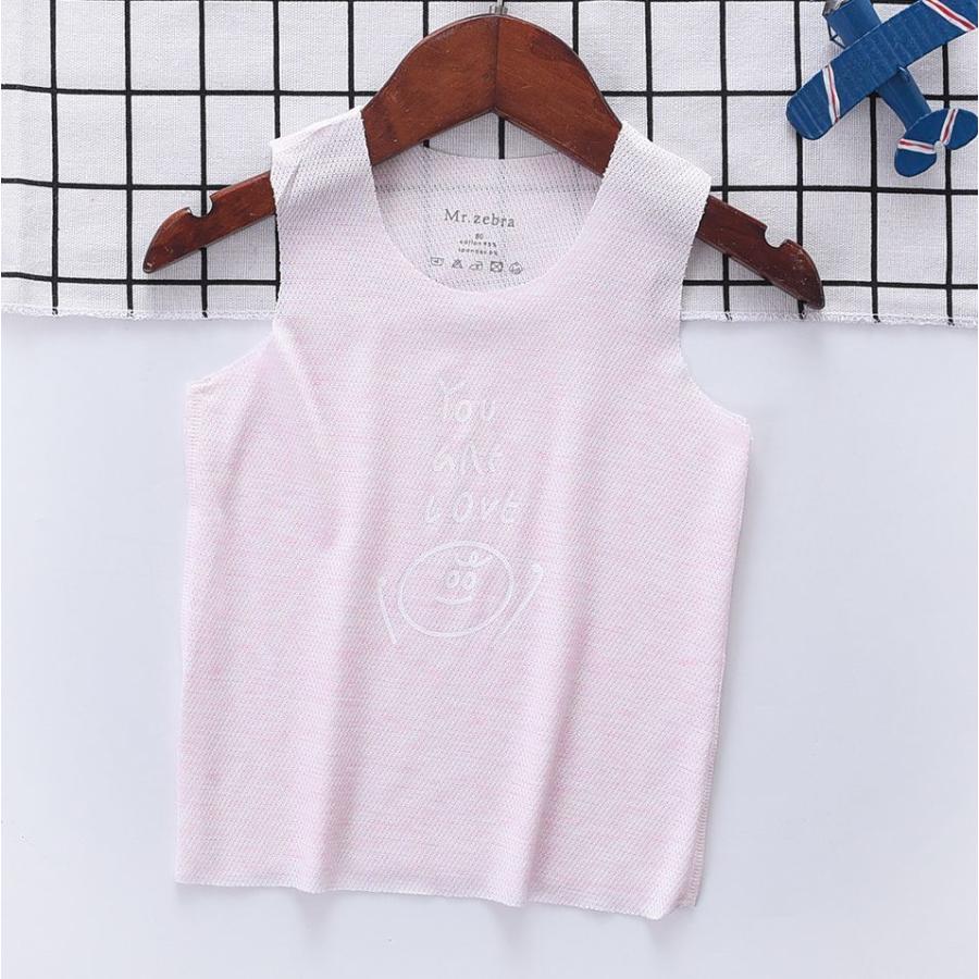 タンクトップ ノースリーブ 肌着 子供用 キッズ ベビー インナーシャツ ランニング 男の子 女の子 メッシュ 可愛い プリント イラスト 英字ロゴ プラスナオ Paypayモール店 通販 Paypayモール