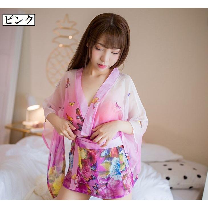 セクシーランジェリー レディース 3点セット 浴衣 帯 Tバックショーツ 花柄 ピンク 黒 青 シースルー セクシー浴衣 着物 大人 セクシー下着 女 Inn 981 プラスナオyahoo 店 通販 Yahoo ショッピング