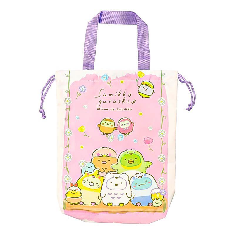 巾着シューズバッグ シューズケース 上履き入れ 上靴 子供 キッズ キャラクター 女の子 男の子 for 入園 入学 マイメロディ クロミ シナモロー | plusnao | 03