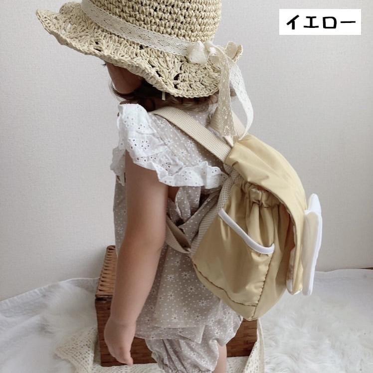 plusnao 日本製 リュックサック キッズ ベビー 子供用 かばん 天使の羽