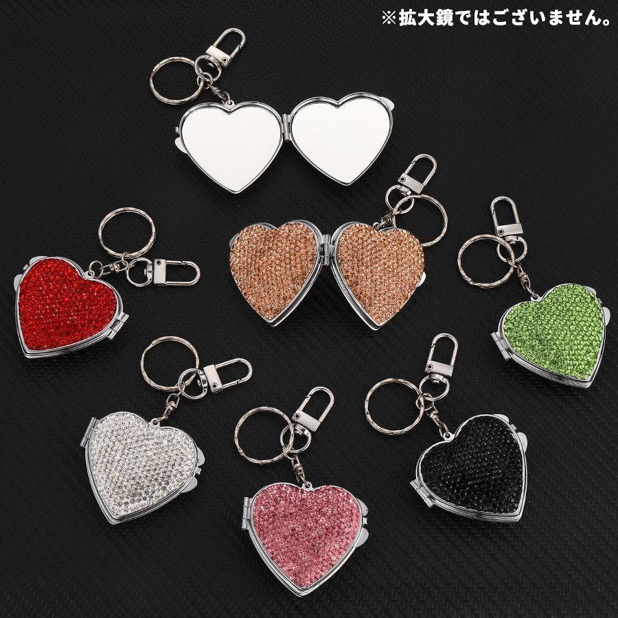 コンパクトミラー 手鏡 ハンドミラー バックチャーム キーホルダー型