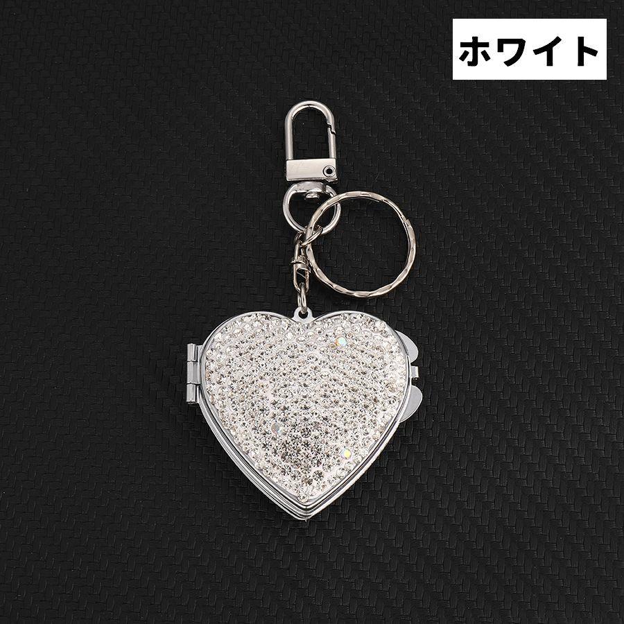 コンパクトミラー 手鏡 ハンドミラー バックチャーム キーホルダー型