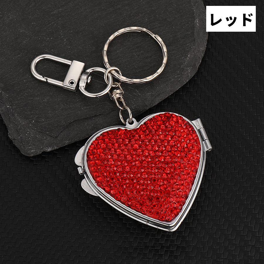 コンパクトミラー 手鏡 ハンドミラー バックチャーム キーホルダー型